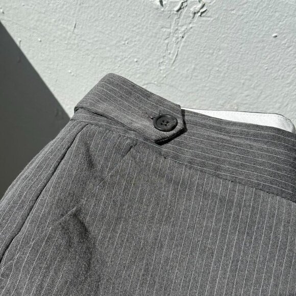 grey pinstripe wide leg trousers - Picture 8 of 8